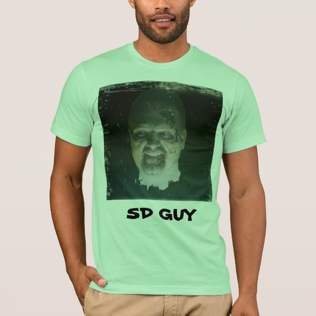 T-shirt do zombi do TWD de SDGuy (Frente)