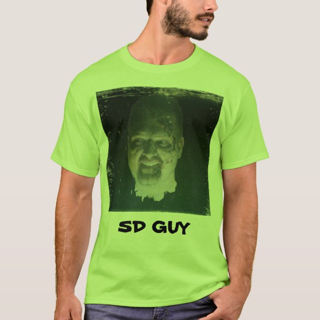 T-shirt do zombi do TWD de SDGuy (Frente)