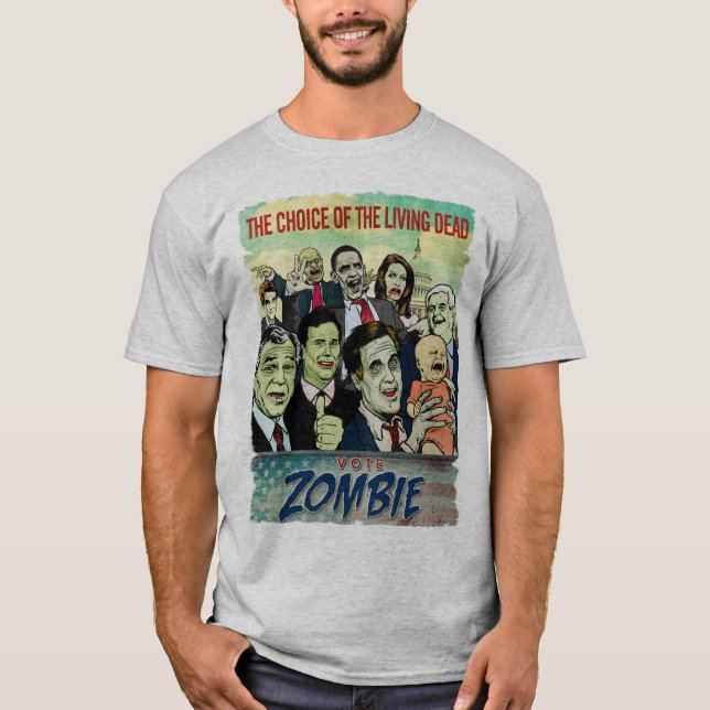 T-shirt do zombi do voto (Frente)