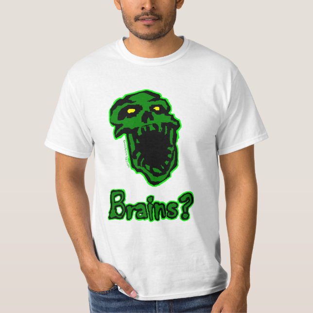 T-shirt do zombi dos cérebros (Frente)