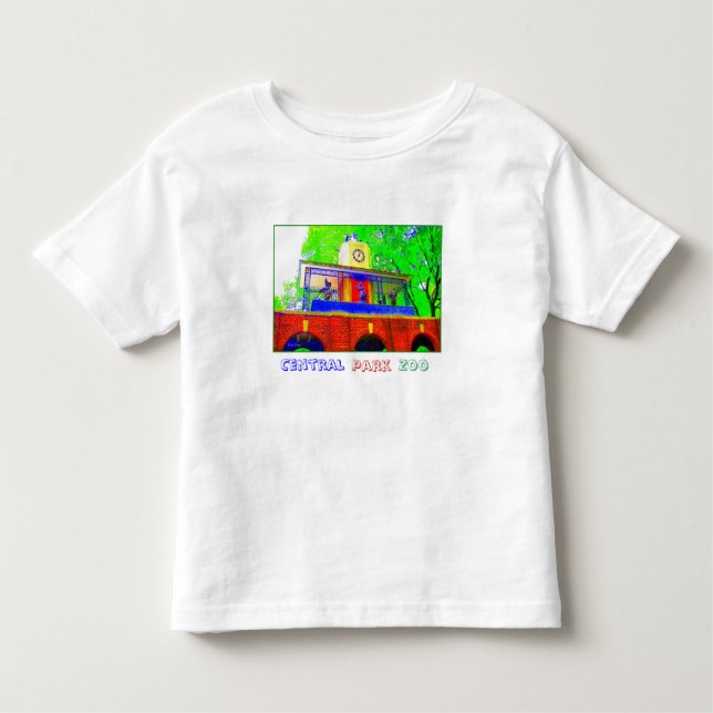 T-shirt do Zoo Toddler do Central Park (Frente)