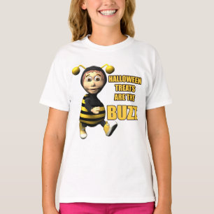 T-shirt do zumbido da abelha do Dia das Bruxas