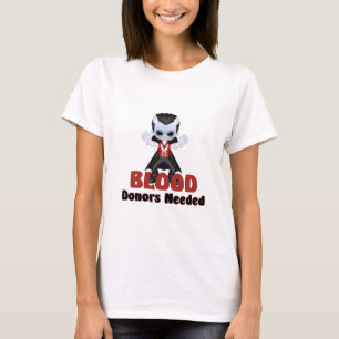 T-shirt Doadores De Sangue De Vampiro Precisavam De Piada