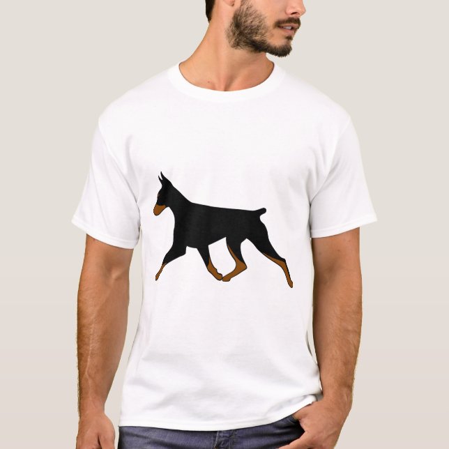 T-Shirt - Doberman Black/Tan Gait (Frente)
