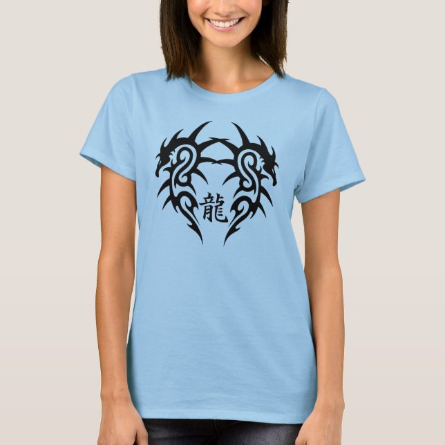 T-shirt dobro do dragão (tatuagem) (Frente)