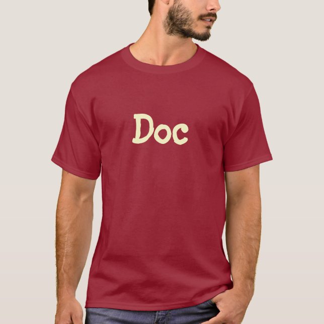 T-Shirt "Doc" (Maroon) (Frente)