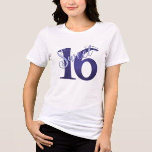 T-shirt Doce 16   Grunge e Glitter de Aquarela Puro