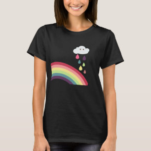 T-shirt doce da maternidade do arco-íris & da