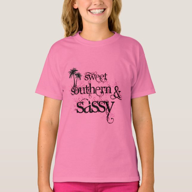 T-shirt Doce, Sul e Sassy (Frente)