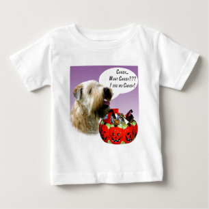T-shirt Doces de Terrier Halloween, De Roda Revestida Maci