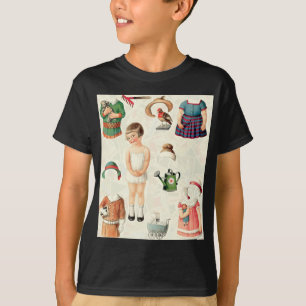 T-SHIRT DOCINHO DE PAPEL SUPREMO DAS BONECAS DO VINTAGE