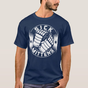 T-shirt doente do calão do hóquei em gelo dos
