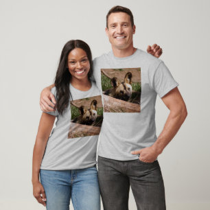 T-shirt Dog-013 selvagem africano