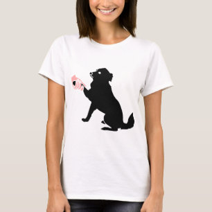 T-shirt Dog giving paw