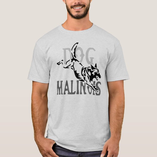 t-shirt dog malinois cavalo (Frente)