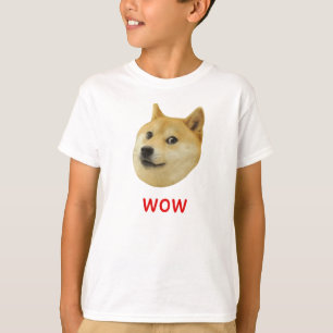 T-shirt Doge muito wow muito cão tal Shiba Shibe Inu
