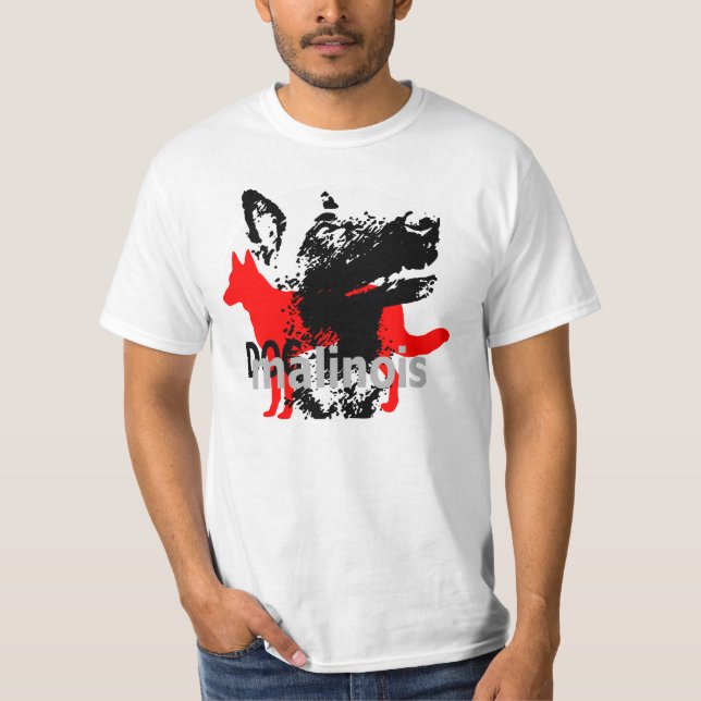 t-shirt dogmali malinois (Frente)