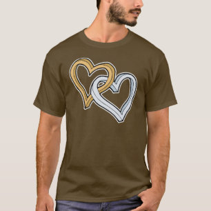 T-SHIRT DOIS CORAÇÕES INTERGINADOS