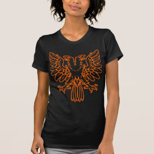 T-shirt Dois dirigiram Eagle - laranja