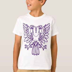 T-shirt Dois dirigiram Eagle - profundamente - roxo