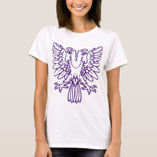 T-shirt Dois dirigiram Eagle - profundamente - roxo