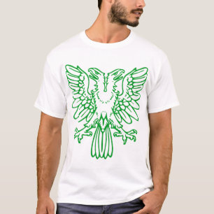 T-shirt Dois dirigiram Eagle - verde de grama