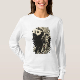 T-shirt Dois polícias levam embora uma caminhada vestida
