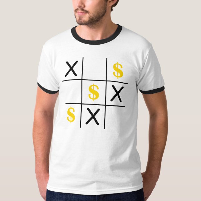 T-shirt Dólar Tic Tac Toe (Frente)