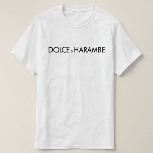 T-shirt dolce e harambe (Frente do Design)