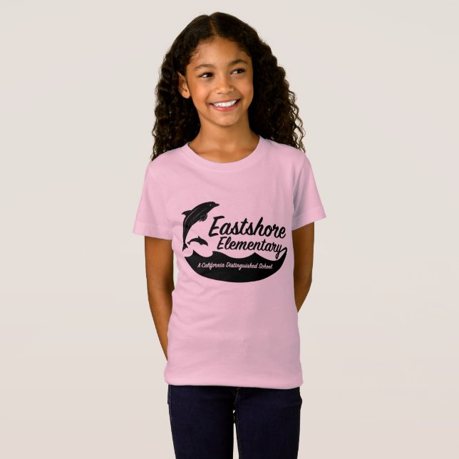 T-Shirt Dolphin Pink De Golfinho Rosa (Frente Completa)
