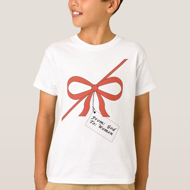 T-shirt Dom de Deus às mulheres (Frente)
