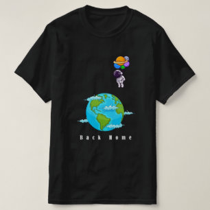 t-shirt doméstica da terra