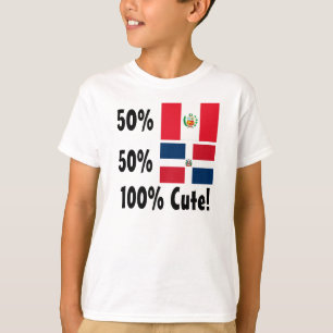 T-shirt Dominican 100% dos Peruvian 50% de 50% bonito