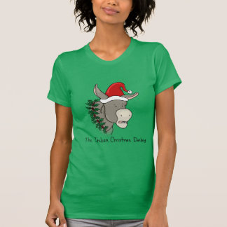 T-shirt Dominick o asno italiano do Natal