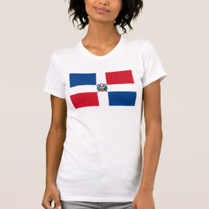 T-shirt dominiquense da bandeira