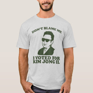 T-shirt don? t responsabiliza-me que eu votei para Kim