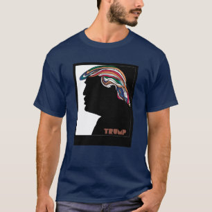 T-shirt Donald Trump Combover psicadélico