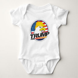 T-shirt Donald Trump Para O Presidente Eagle Hair BabyBody