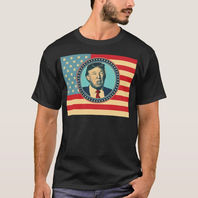 T-shirt donald trump para presidente (Frente)