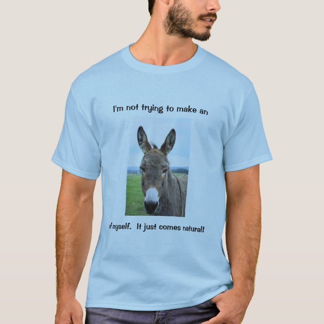 T-shirt "Donkey Humor" para homens (Frente)