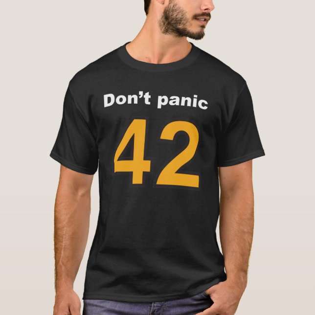 T-shirt Don't panic (Frente)