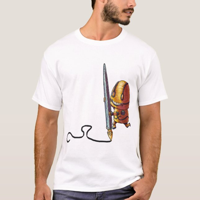 T-shirt Doodle de Micromajig + Logotipo (Frente)