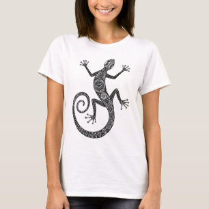 T-shirt Doodle do lagarto ou da salamandra