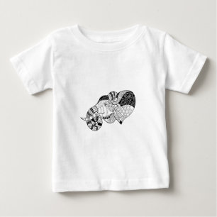T-shirt Doodle principal de Zenstyle do elefante