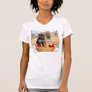 t-shirt dos Alemão-Pastor-filhotes de cachorro