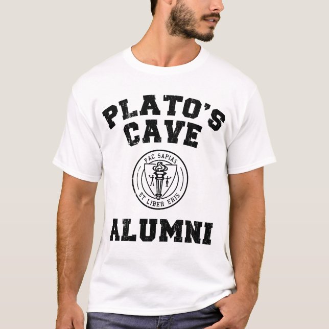 T-shirt dos alunos da caverna de Plato (Frente)