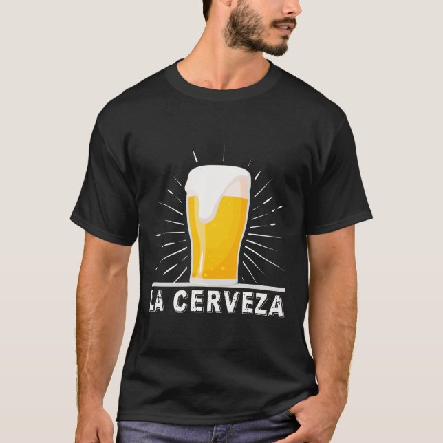 T-shirt dos amantes da cerveja de Cerveza do La (Frente)