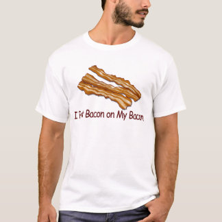 T-shirt dos amantes do bacon