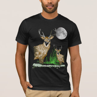 T-shirt dos animais selvagens da arte dos cervos