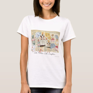 T-shirt dos aventais do vintage da filha da mãe